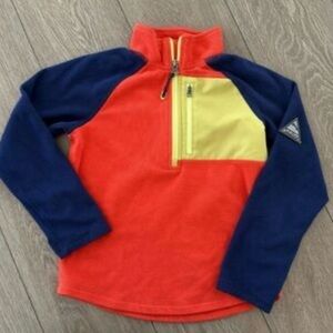 L.L.Bean Boys Fleece Pullover | Size Large | Colorblock Half Zip